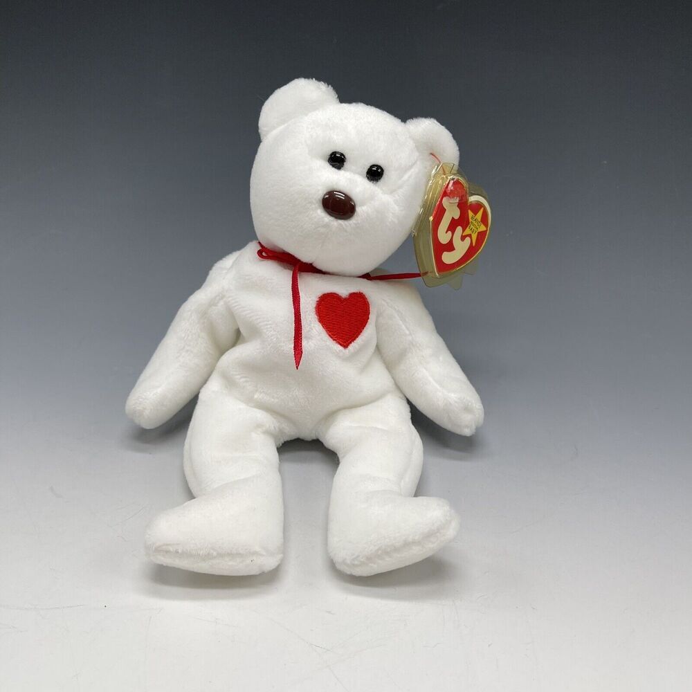 Ty‎ Valentino Bear Beanie Baby 1993 Vintage